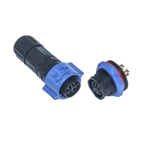 M16 konektor tahan air mengunci sendiri kabel soket wanita perakitan Panel dudukan laki-laki/perempuan komputer PVC peringkat IP67 - Product Image 2