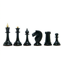 Jeu d'échecs soviétique en bois, pièces personnalisables sans plateau, pour jeu en extérieur, adapté aux enfants, design écologique et durable
