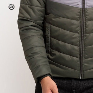 Chaqueta acolchada de invierno para hombre, personalizable, cuello levantado, logotipo frontal, transpirable, de secado rápido, diseño de estilo norte de alta calidad - Product Image 3