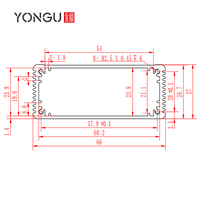 Boîtier de commande universel pour projet électrique IOT Yonggu J11 66*27MM en tôle, profilé en aluminium, boîte de contrôle