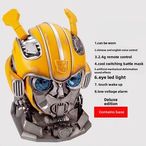 2025 nuevo transformador Bumble Bee casco usable Control remoto Control de voz para fiestas de cumpleaños de Pascua máscaras de fiesta producto - Product Image 4