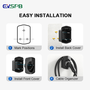 Eu Standaard Elektrische Autokabel Organizer Nieuwe Ev Oplader Houder Voertuig Pistool Hoofd Stopcontact Muur Ev Oplader Type2 Plug Houder Holster - Product Image 4