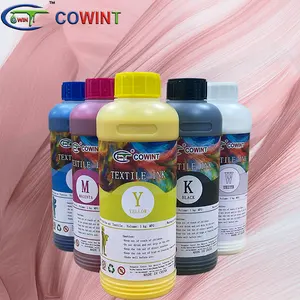 COWINT Textile Pigment Ink For Printer Ink CMYKW 5 Color Brand Printer Ink For Inkjet Printer