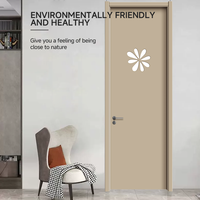 Ensemble de Portes Intérieures en Bois Massif de Chêne Cristallisé au Carbone, Résistant à l'Humidité, pour Chambre, Bureau, Restaurant, Hôtel, Entrée, Cave à Vin