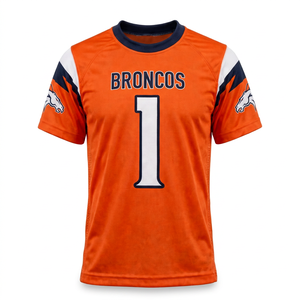 Camiseta Deportiva Personalizada con Nombre y Número del Equipo, Camiseta Deportiva Naranja para Hombre, Personalizable, de Secado Rápido, Uniforme de Equipo - Product Image 1