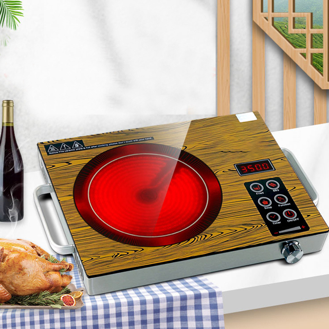 Household Infrared Induction Cooktop Small Kitchen Infrared Induction Cooker Portable Ceramic Stove