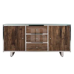 ตู้เก็บของสแตนเลสทันสมัย ดีไซน์ไม้เนื้อแข็ง สำหรับห้องครัว ห้องนั่งเล่น และห้องรับประทานอาหาร เฟอร์นิเจอร์บ้านสำหรับโรงแรม - Product Image 2