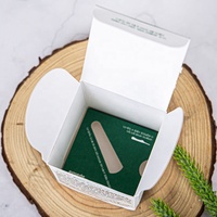 Boîte d'emballage en carton rigide écologique et recyclable pour crème visage, soin de la peau, avec logo imprimé personnalisé et pelliculage mat