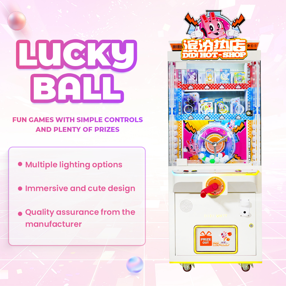 Wholesale Custom Arcade Game Lottery Ball Blind Box Lucky Ball Prize Capsule Vending Machine For Indoor Children Adult Amusement