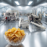 Ligne de production de chips de pommes de terre 1000 kg/h, grande capacité, machine automatique de pelage, de découpe et de friture pour le marché mondial des snacks