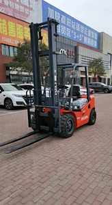 Chariot élévateur diesel Heli 25 d'occasion de haute qualité, 2,5 tonnes, avec mât à trois étages et pneus pleins, moteur d'origine - Product Image 5