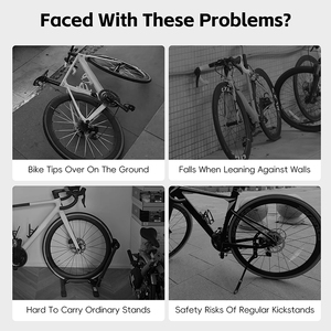 WEST BIKING 便携式自行车曲柄可调停车架 可折叠自行车停车架 适用于山地车公路自行车骑行 - Product Image 2