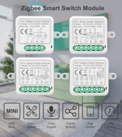 Module d'interrupteur intelligent universel Smart Life 10A WiFi Zigbee ABS, disjoncteur intelligent, compatibilité AC100-240V, certifié CE ROHS