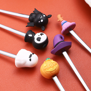 Juego de cucharas de acero inoxidable de alta belleza, vajilla desechable con patrón de animales para regalos de Halloween, cuchara para revolver café <span class=keywords><strong>y</strong></span> postre - Product Image 4