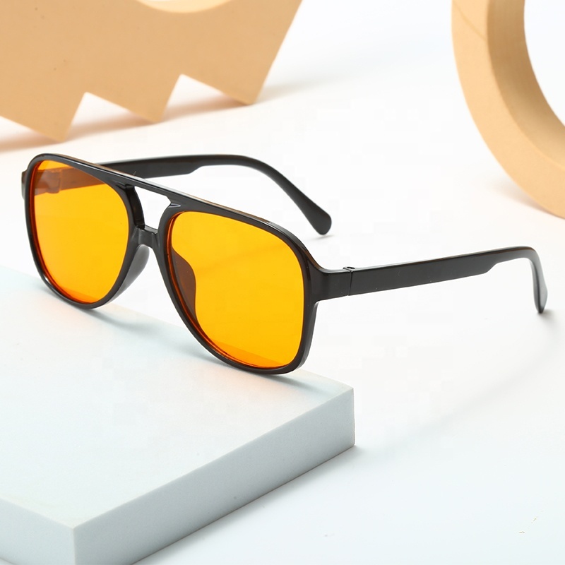 Vintage Double Bridge Aviation Sunglasses - Retro Style display picture 3