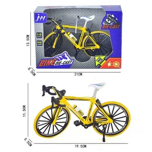 징밍 시뮬레이션 컬렉션 장난감 미니 1/8 합금 자전거 장난감 모델 다이캐스트 금속 손가락 산악 자전거 장난감