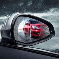 Espejo Retrovisor HD Ultrafino, 99% Transparente, Cristal Templado Grado PET AAA 2.5D/3D, Antilluvia, Antivaho, Impermeable