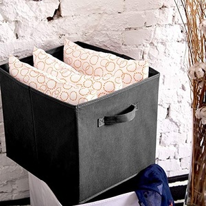 선반 옷장을 위한 13 인치 Foldable 비 길쌈된 직물 저장 상자 - Product Image 4