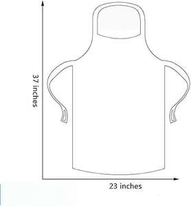 Delantales Desechables Impermeables de Polietileno PLA Reciclable Huamaohengchun de 23x37 Pulgadas para Cocinar, Servir y Pintar - Product Image 6
