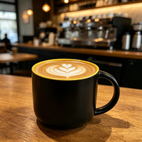 Mug en céramique mate, sans danger pour les aliments, compatible micro-ondes, logo personnalisé, tasse à café 350 ml 12 OZ