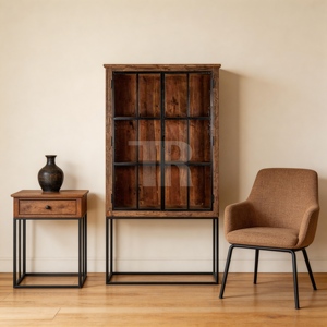 Armoire murale industrielle, armoire murale, armoire de rangement à chevrons - Product Image 4