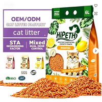 Litière pour chat au tofu, vente en gros usine, 6kg, naturelle, végétale, agglomérante rapide, désodorisante, faible teneur en poussière, jetable aux toilettes, biodégradable, OEM, en vrac