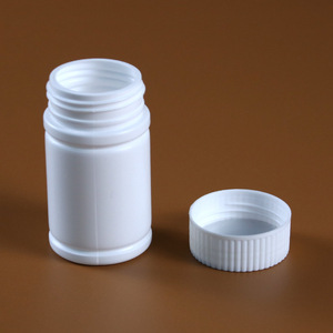 ขวดยาพลาสติก PE ทรงกลมสีขาวแบบพกพา60มล. กล่องใส่แท็บเล็ตเปล่าสำหรับยาผงร้านขายยาวิตามินแบบเหลวใช้ในของเหลว - Product Image 3