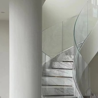 VIKO Meilleure vente Escalier incurvé de luxe pour villa Escalier incurvé Utilisation intérieure des escaliers rotatifs 2024