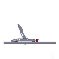 YUESHEN Profil en aluminium Racing Wheel Pedal Mount Aluminium X Support pliant Simulator Fixture
