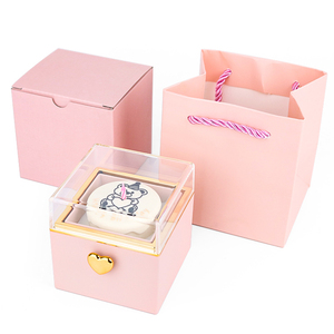 Ours personnalisé fait à la main bougie gâteau boîte-cadeau anneau rotatif pour la Saint-Valentin anniversaire noël fabriqué à la main carré idée cadeau pour - Product Image 6