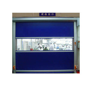 Les ateliers industriels de production utilisent des portes à volets roulants rapides en PVC, portes empilables à grande vitesse, atelier propre - Product Image 2