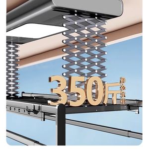 Small balcony indoor voice home lifting telescopic <b>lighting</b> intelligent electric drying rack - Product Image 6