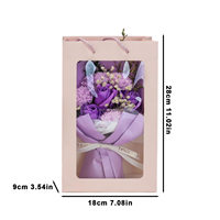 Fleurs de Savon Artificielles Très Demandées, Bouquet de Roses Roses Faites à la Main pour la Fête des Mères et la Saint-Valentin, Coffret Cadeau Fleuri