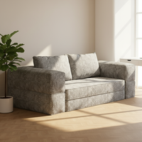 Sofá Cama Doble Rectangular Plegable y Comprimido, Moderno, Convertible, de Espuma Ecológica, Envasado al Vacío, para Uso en Hoteles y Salas de Estar