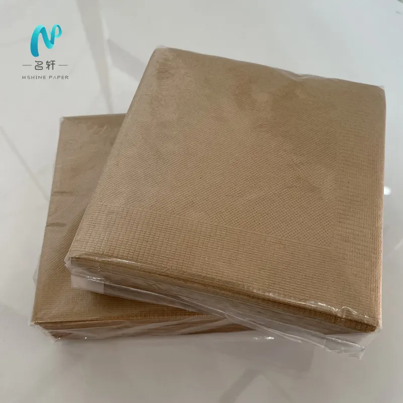 Mingxuan Custom wholesale colored Printed Paper Napkins beverage cocktail 2 ply napkins for restaurant napkins with logo