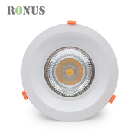 Réflecteur blanc anti-éblouissement 50W Shop 6 pouces COB Dimmable IP44 Saa LED Downlight encastré Downlight