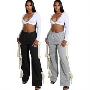 Streetwear Ribbon Sports <b>Jogger</b> Hip Hop Women's Trousers Elastic Waist High Waist Casual Summer Windproof Breathable - Product Image 4
