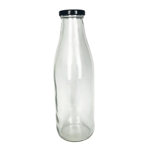 Bottiglia <span class=keywords><strong>di</strong></span> <span class=keywords><strong>Vetro</strong></span> <span class=keywords><strong>per</strong></span> Latte da 1 L Forma Rotonda con Tappo in Metallo Prezzo <span class=keywords><strong>di</strong></span> Fabbrica <span class=keywords><strong>per</strong></span> Uso Domestico o Ufficio - Product Image 1
