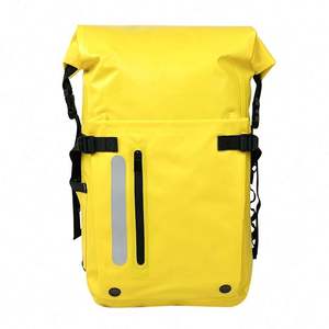 Free Sample BSCI Customize Fashion Heavy Duty <b>Roll</b>-<b>Top</b> Closure <b>Waterproof</b> Dry Cleaning <b>Backpack</b> with Front-Zippered Pocket - Product Image 1