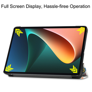 Bunt bemalte Hülle für Xiaomi Pad <span class=keywords><strong>5</strong></span> 5G Hard PC Rückseite für Xiaomi <span class=keywords><strong>Mipad</strong></span> <span class=keywords><strong>5</strong></span> Pro 11 Zoll Trifold Leder hacken - Product Image 4