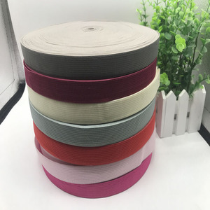 Polyester <span class=keywords><strong>latex</strong></span> đàn hồi ban nhạc đàn hồi <span class=keywords><strong>Webbing</strong></span> phụ kiện quần áo 2-5cm trắng đen đầy màu sắc dệt elegantluggage băng đàn hồi - Product Image 2