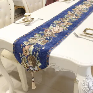 Fashion Style Chenille Light Luxury Modern Custom Table Runner For Table