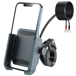 Motorcycle <strong>Handlebar</strong> Phone Holder USB Charger For Kawasaki <strong>Vulcan</strong> 500 800 <strong>900</strong> - Product Image 1