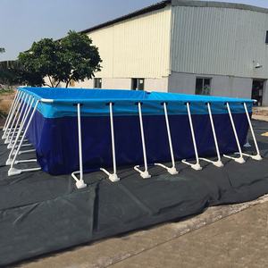 Grande <span class=keywords><strong>piscine</strong></span> gonflable de forme carrée avec <span class=keywords><strong>tube</strong></span> métallique en <span class=keywords><strong>pvc</strong></span> - Product Image 2