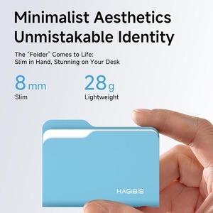 Boîtier SSD M.2 en aluminium Hagibis, style dossier, USB 3.2 Gen2 (10 Gbps), <span class=keywords><strong>NVMe</strong></span> PCI-E, boîtier de lecteur <span class=keywords><strong>externe</strong></span> pour ordinateur portable - Product Image 3