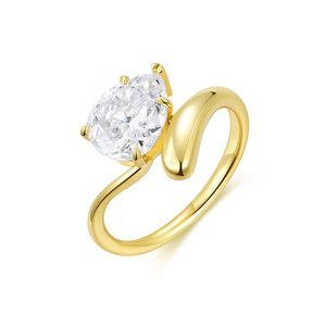 Nuovo <span class=keywords><strong>Anello</strong></span> <span class=keywords><strong>da</strong></span> Donna alla Moda 2026 con Zirconia Cubica 5A a Goccia Ghiacciata, Gioiello con Diamanti CZ per Dito <span class=keywords><strong>Mignolo</strong></span> - Product Image 3