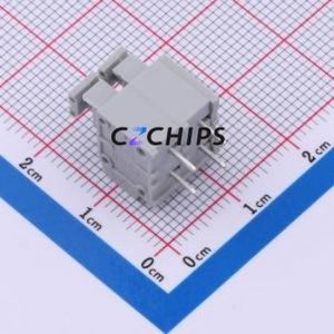 DB260-5.0-2P-GY Spring Terminal Block Through hole Component (THT),P=5mm Connector 1x2P 5mm Gray 2P - Product Image 2