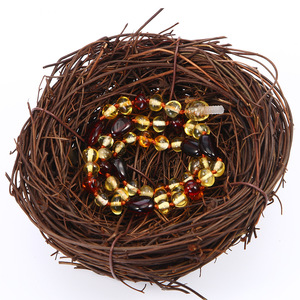 <span class=keywords><strong>Collana</strong></span> Naturale in <span class=keywords><strong>Ambra</strong></span> Baltica Annodata a Mano con Perle Multicolore per Alleviare la <span class=keywords><strong>Dentizione</strong></span> dei Bambini <span class=keywords><strong>e</strong></span> per Uso Quotidiano - Product Image 5