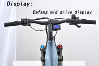 Vélo de montagne électrique haute vitesse 500W, cadre en alliage d'aluminium 29 pouces, moteur central, batterie lithium 48V 16Ah, freins à disque hydrauliques