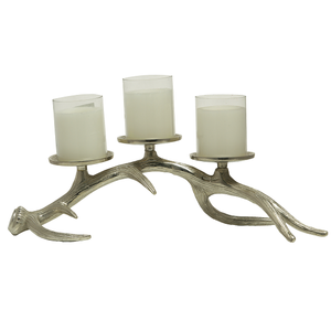 Candélabres de table ensemble de deux bougeoirs en métal événement fête mariage et décoration de noël bougeoir - Product Image 4